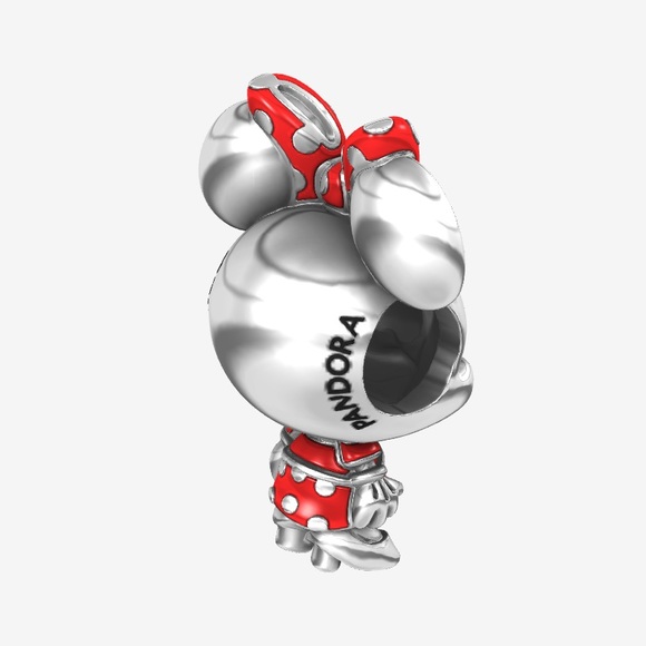 Disney Minnie Mouse Dotted Dress & Bow Charm - Picture 3 of 6